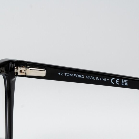 Tom Ford Woman Sunglasses Black Magnetic Clip-On Smoke Cat Eye FT5971-B 001 - Picture 8 of 11